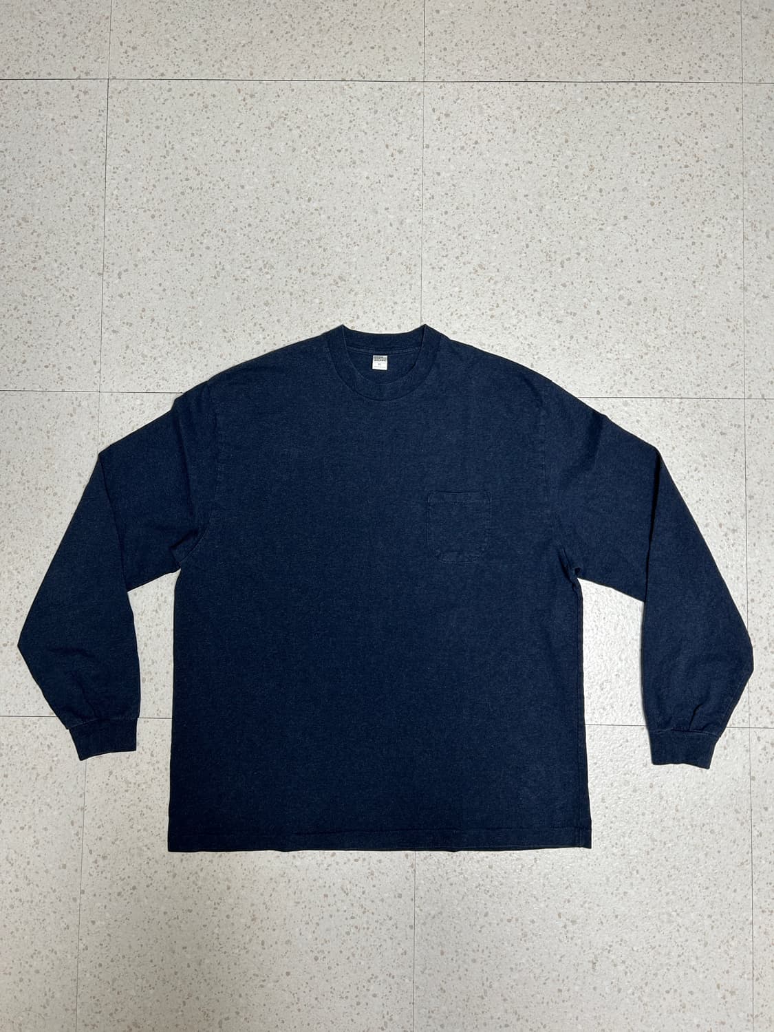 Ends and Means Pocket L/S Tee Navy XL 상품이미지1