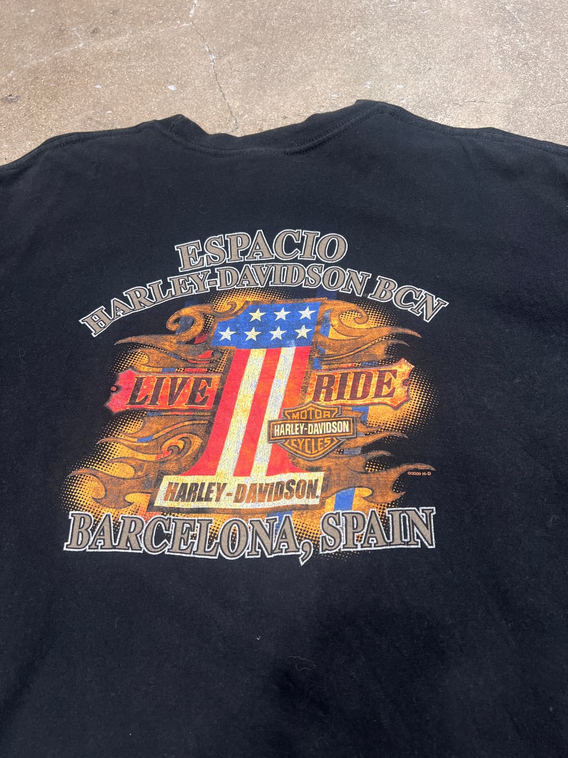 00’s 할리데이비슨 바르셀로나 반팔티 상품이미지4