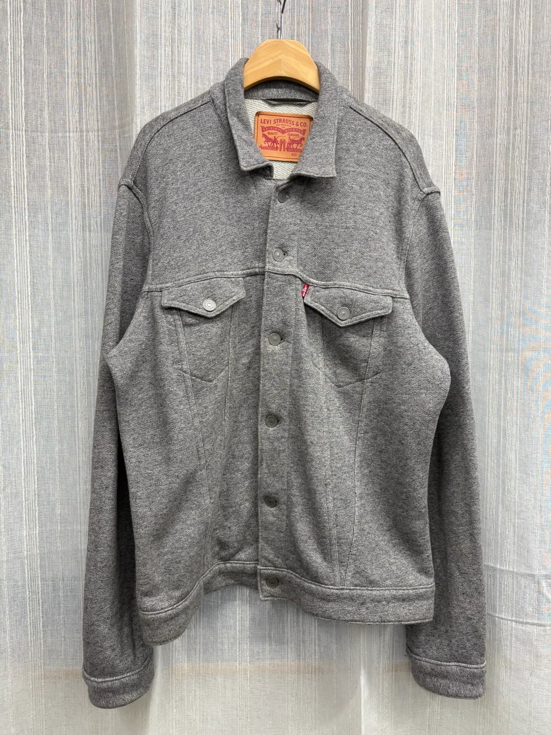 리바이스 프렌치 테리 코튼 트러커 자켓 상품이미지1