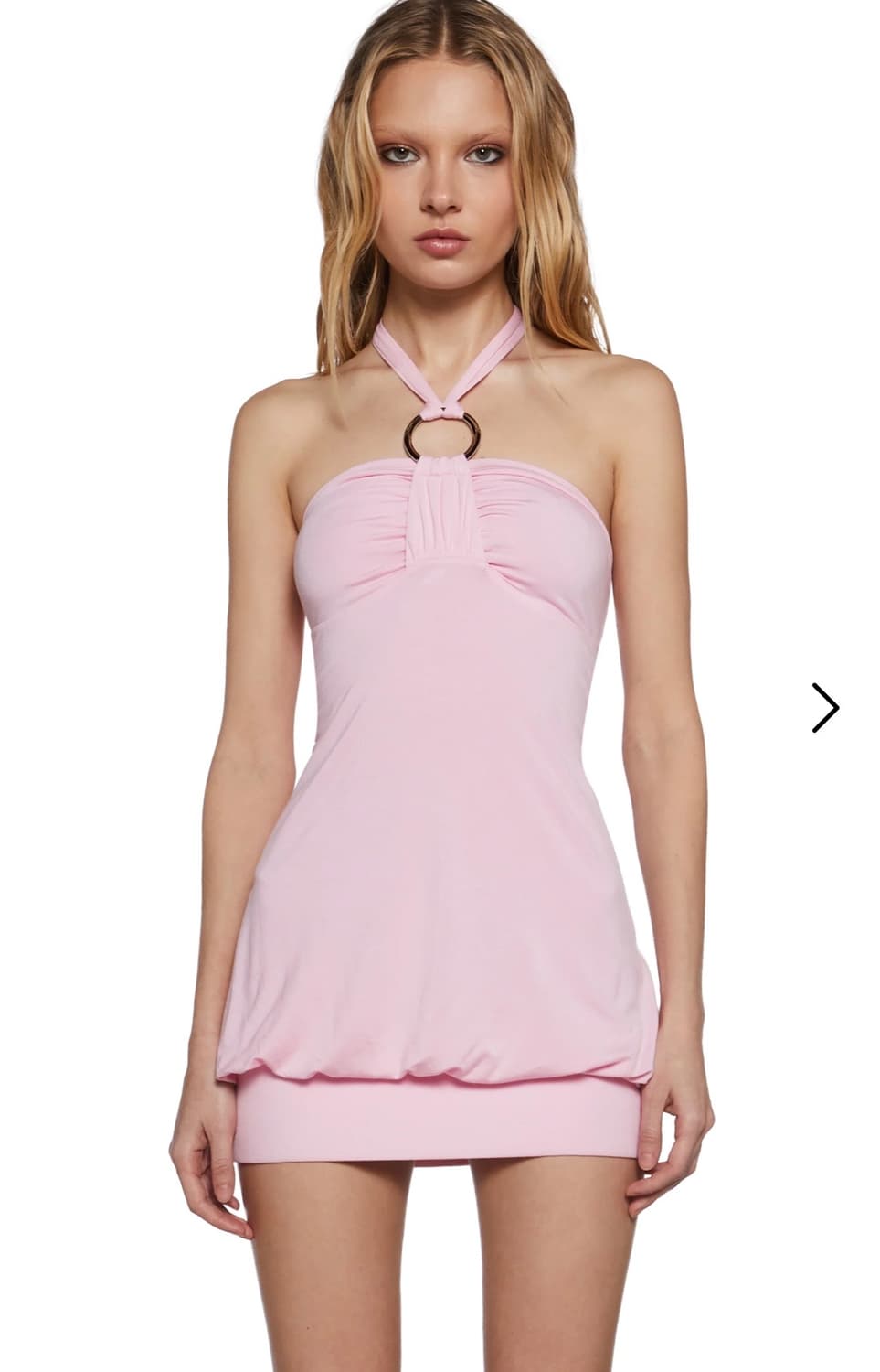 Y2k bubble mini dress pink  상품이미지2