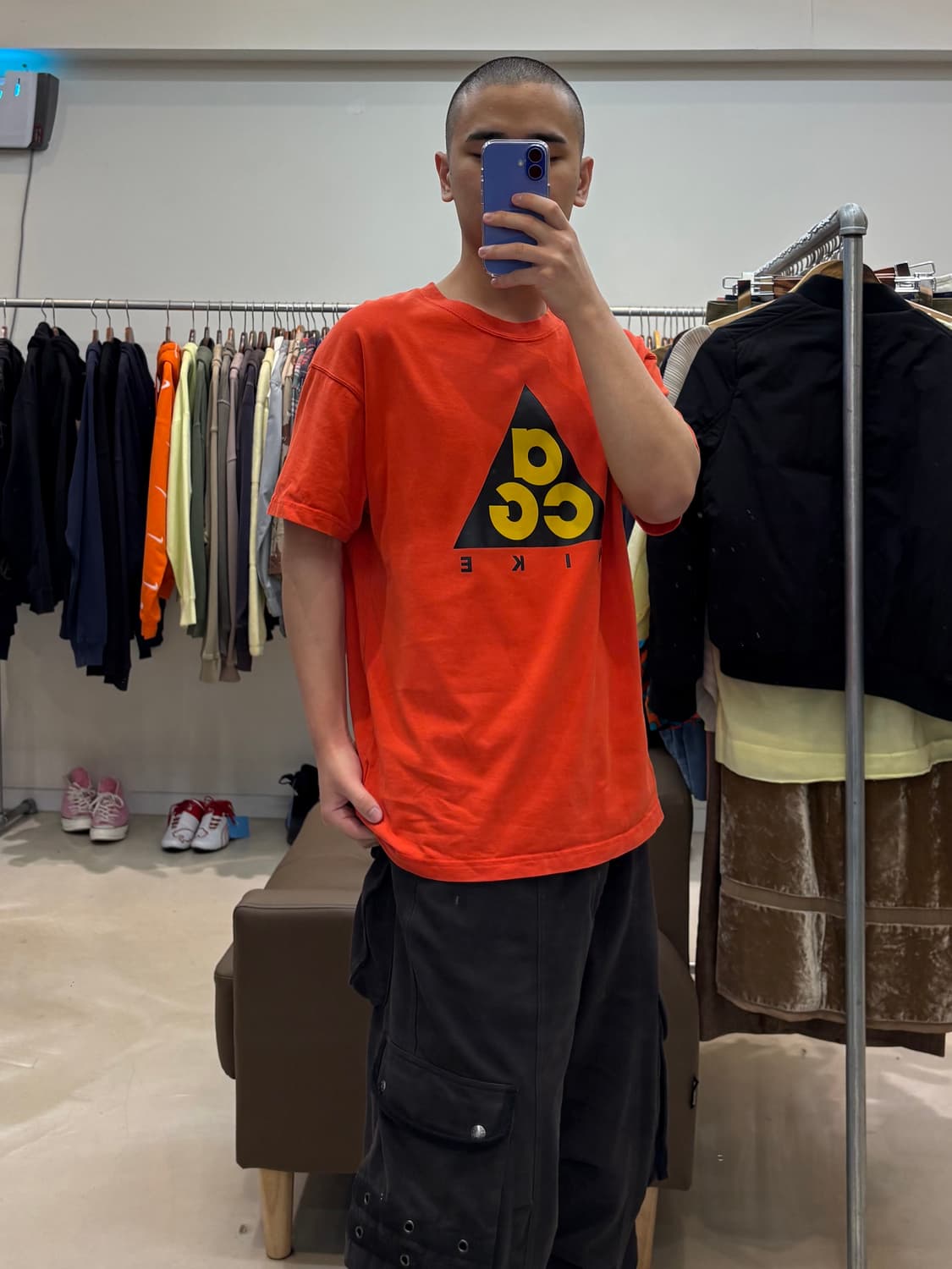 나이키 acg 자이언트 로고 오렌지 상품이미지5