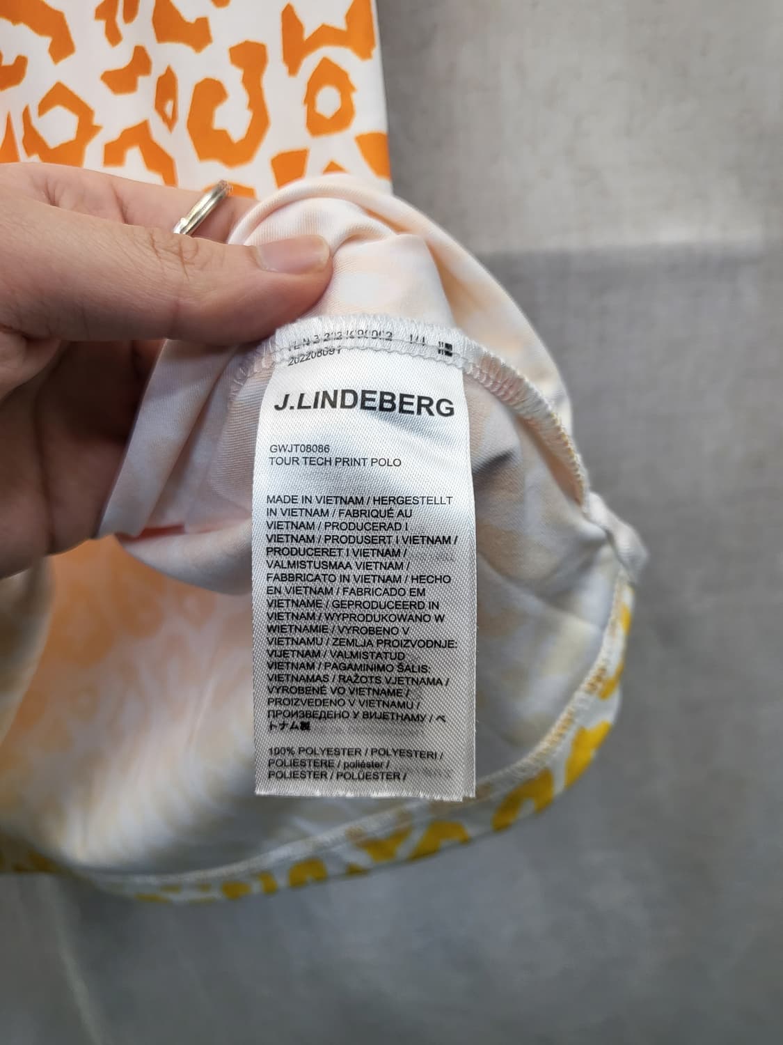 J.Lindeberg 레오파드 카라 반팔 티셔츠 상품이미지4