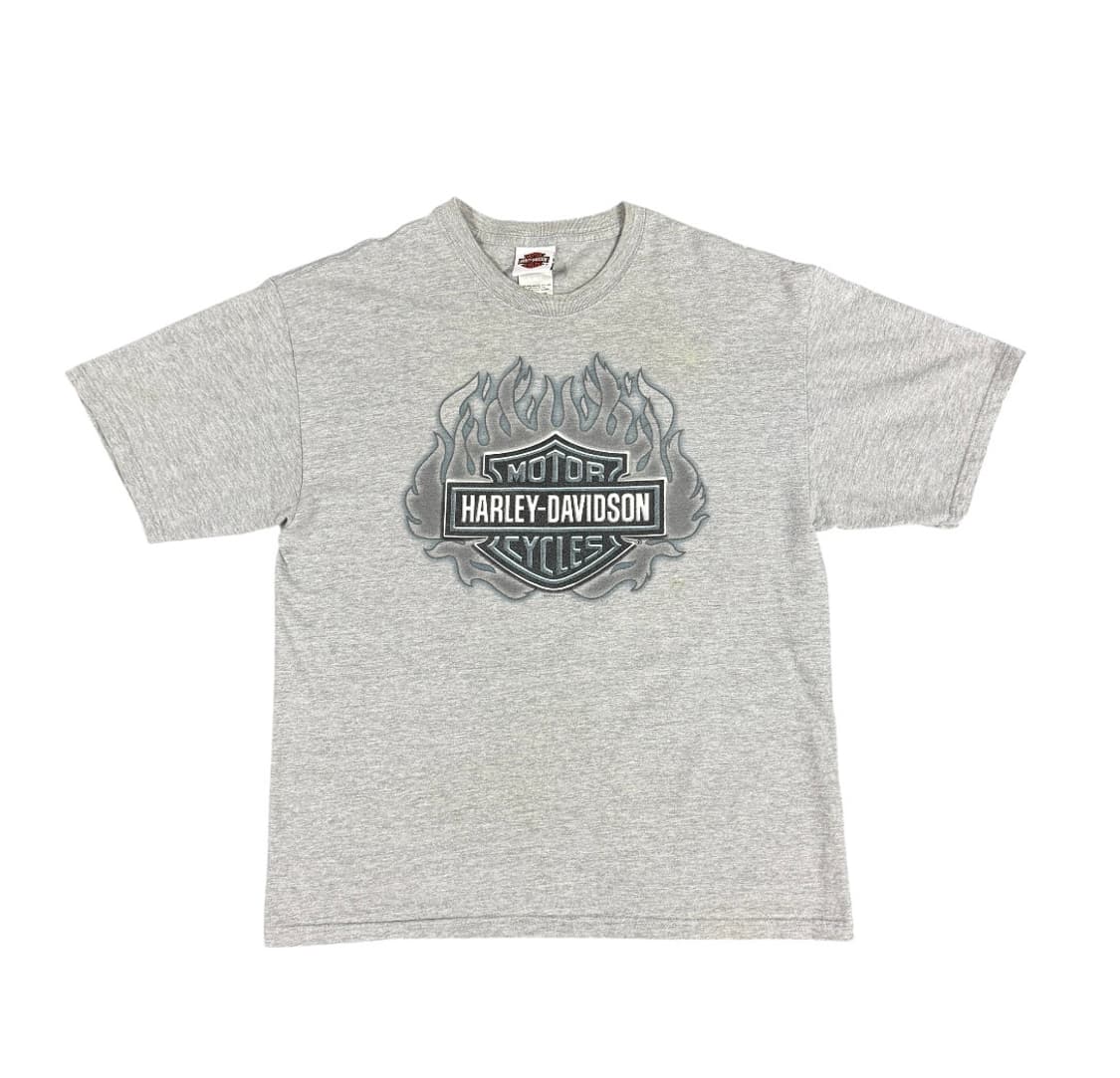 빈티지 2005 Harley Davidson 할리데이비슨 플레임 티셔츠 상품이미지1