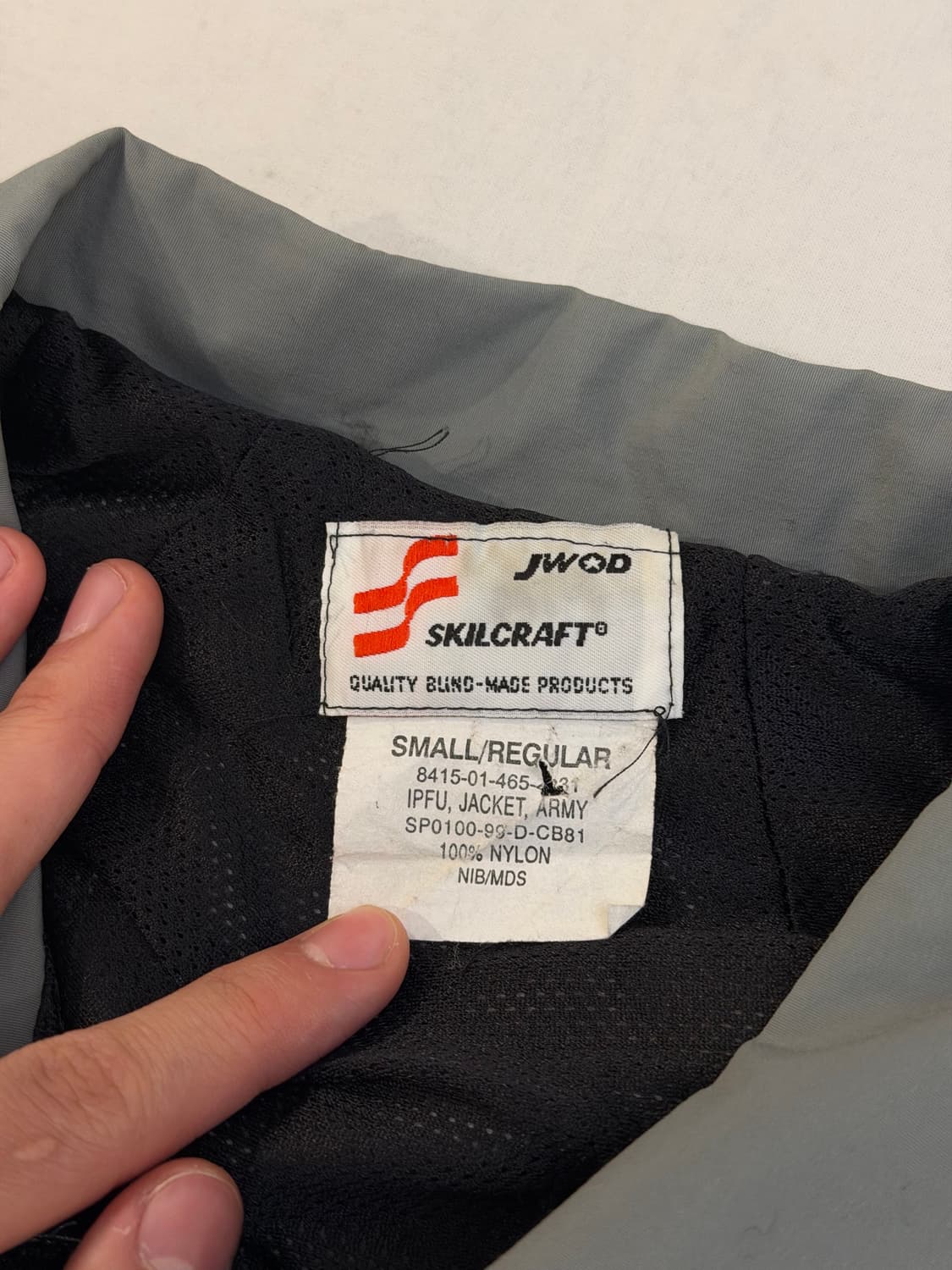 OG 미군 ARMY 스킬크래프트 IPFU 바람막이 자켓 상품이미지5