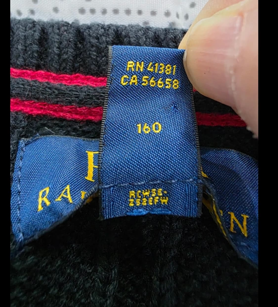 폴로 케이블 V넥 니트 조끼 95 상품이미지5