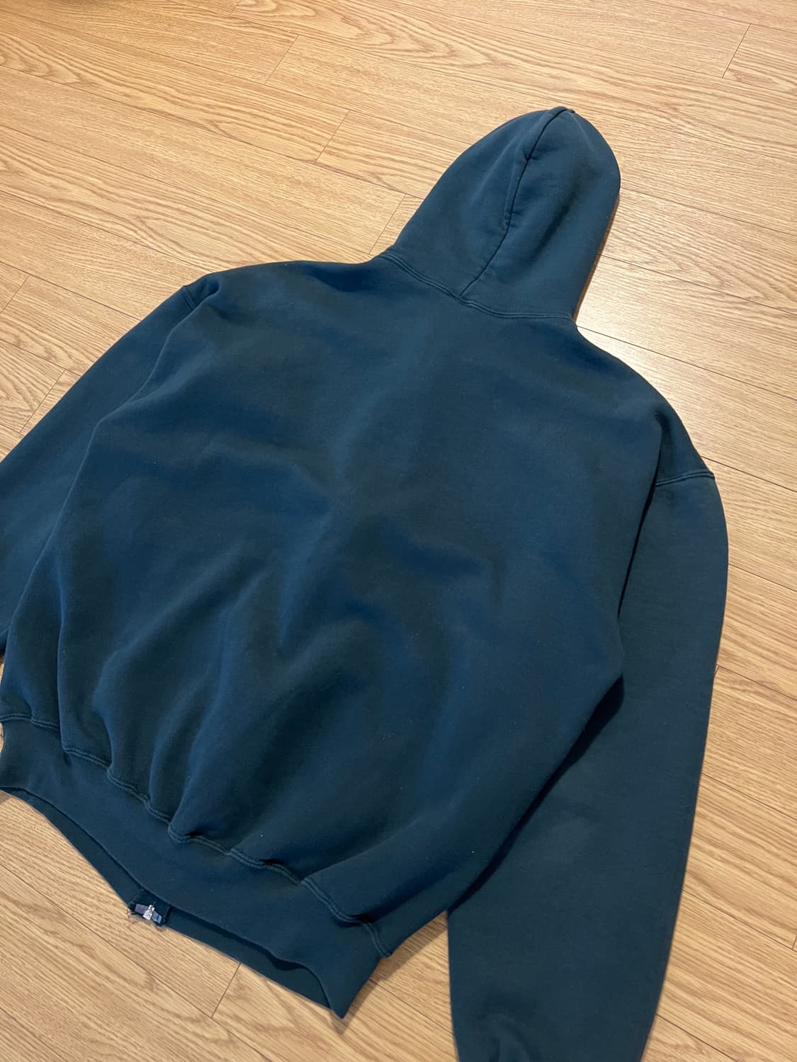 90s 러셀 빈티지 후드집업 그린 XL 상품이미지5