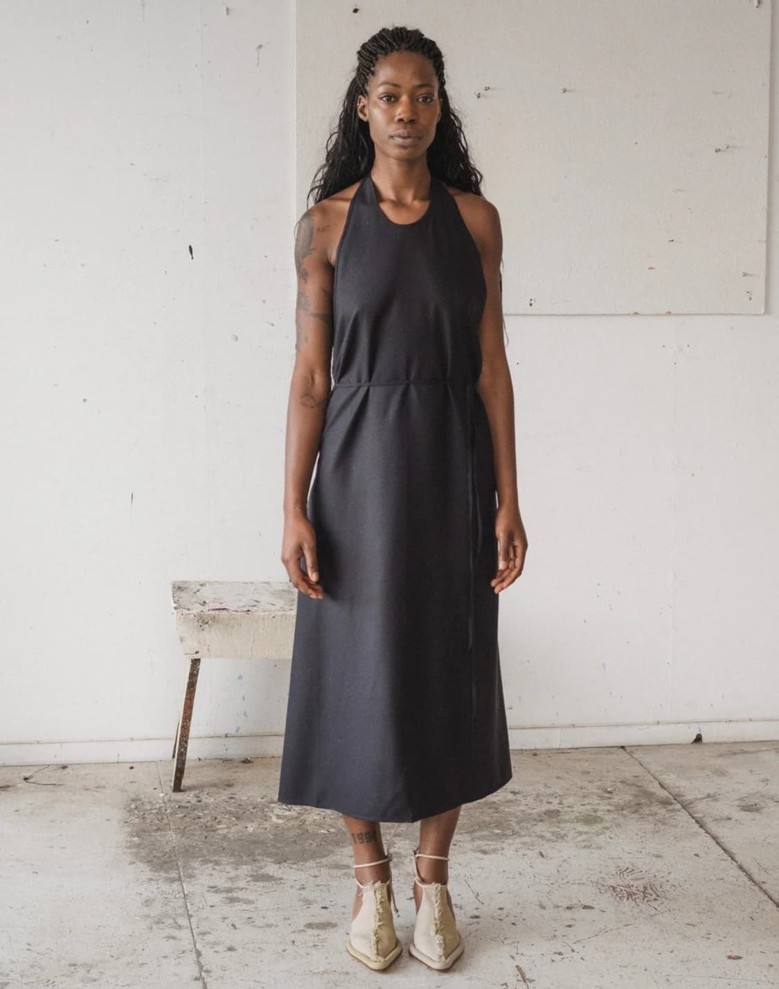 Baserange 베이스레인지 apron dress 상품이미지1