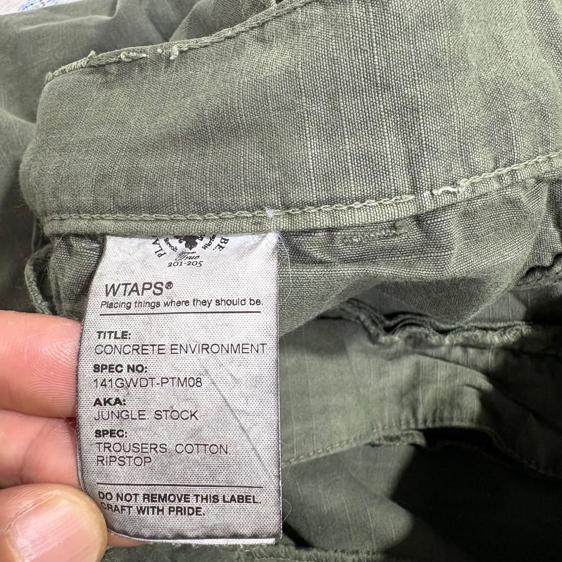 WTAPS Jungle Stock Ripstop Cargo Pants 상품이미지9