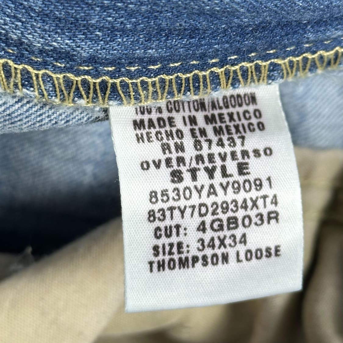 폴로 랄프로렌 클래식 워싱 데님 팬츠 (34인치) 상품이미지8