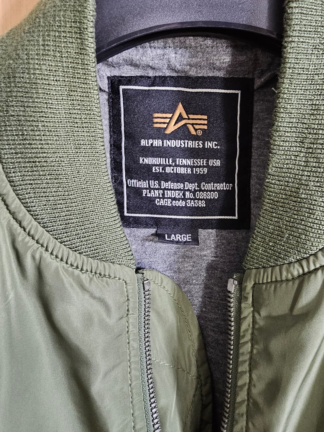 알파인더스트리 ma-1 항공자켓/L 상품이미지3