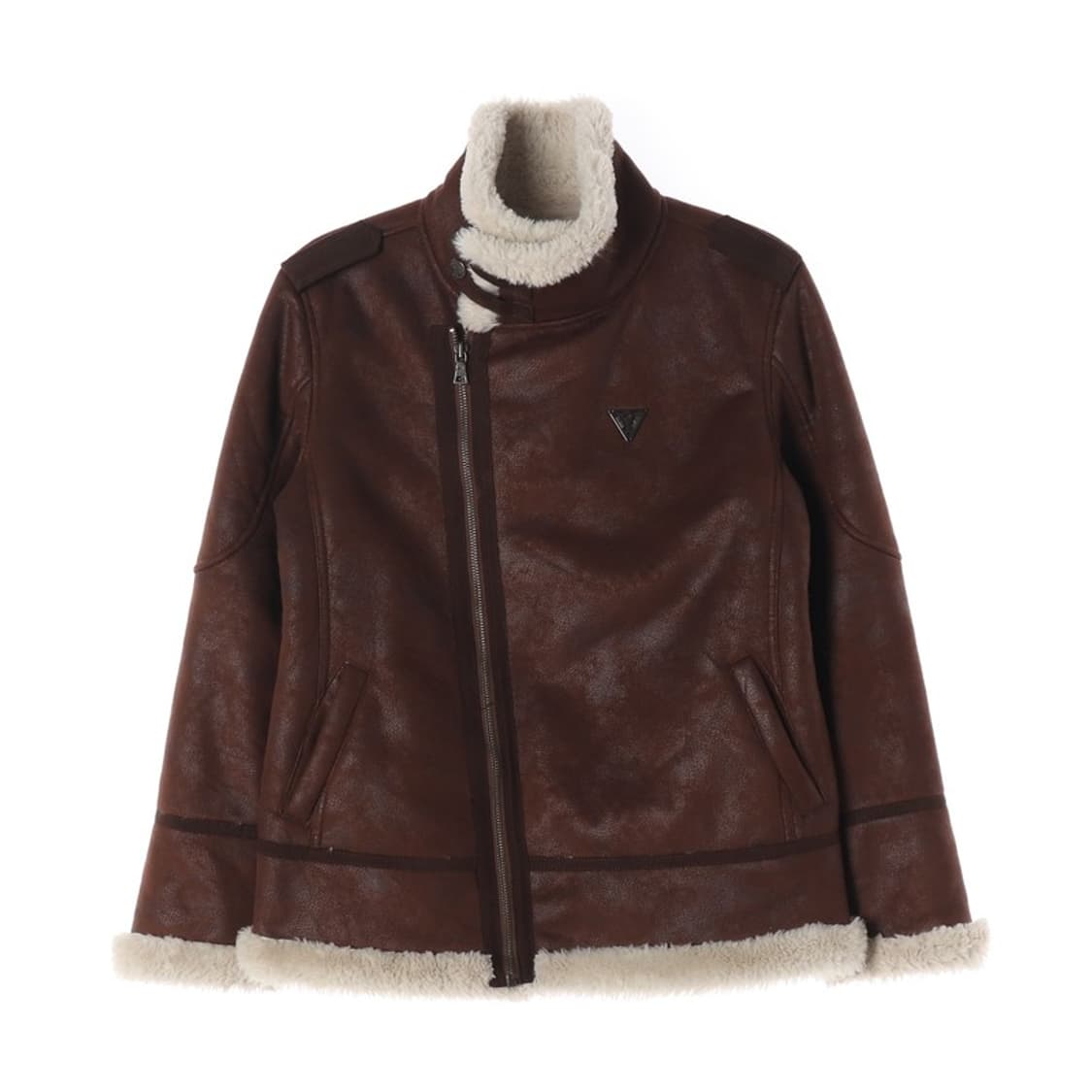 GUESS 브라운 양털 무스탕  상품이미지1