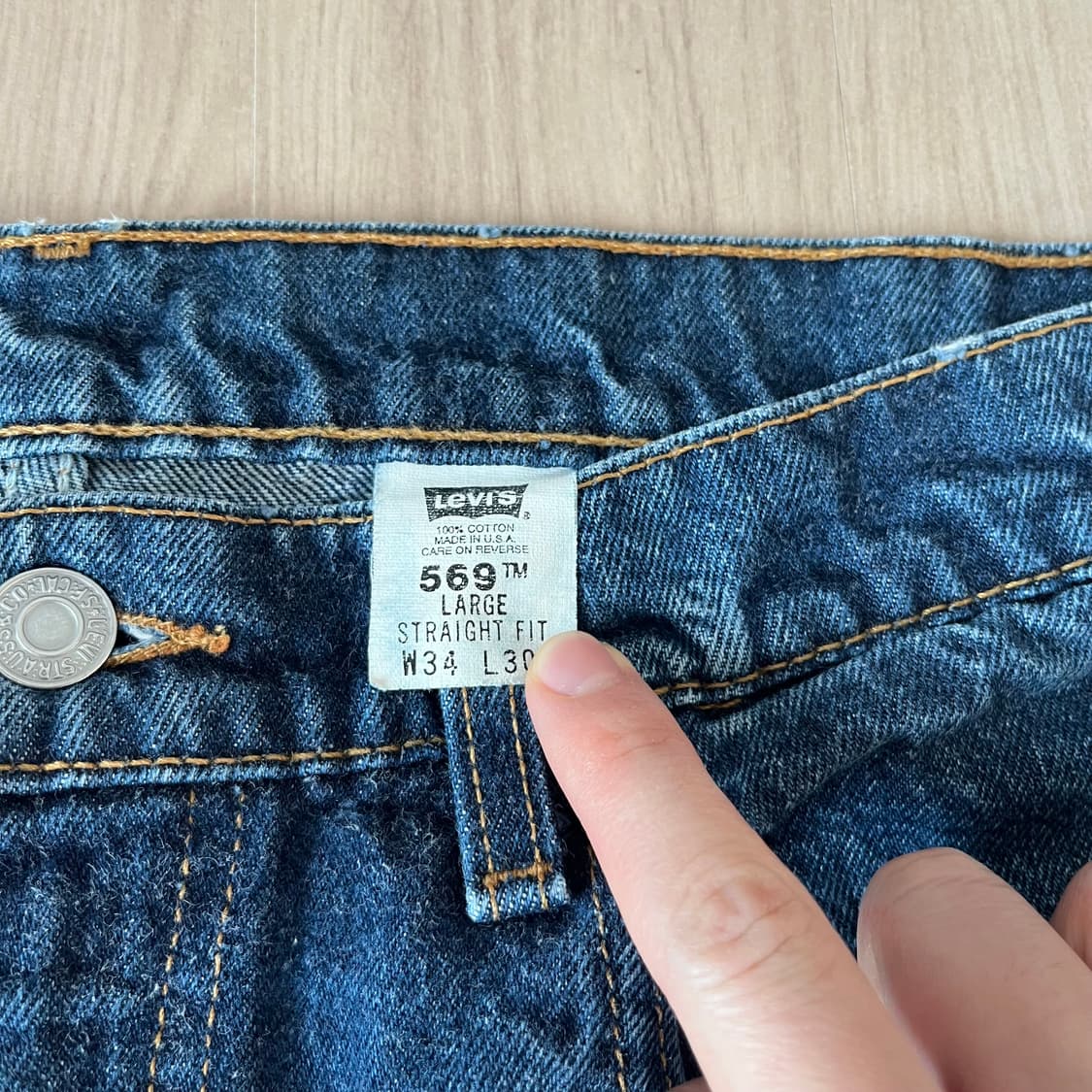 [34X30] 90s 빈티지 리바이스 569 made in usa 상품이미지2