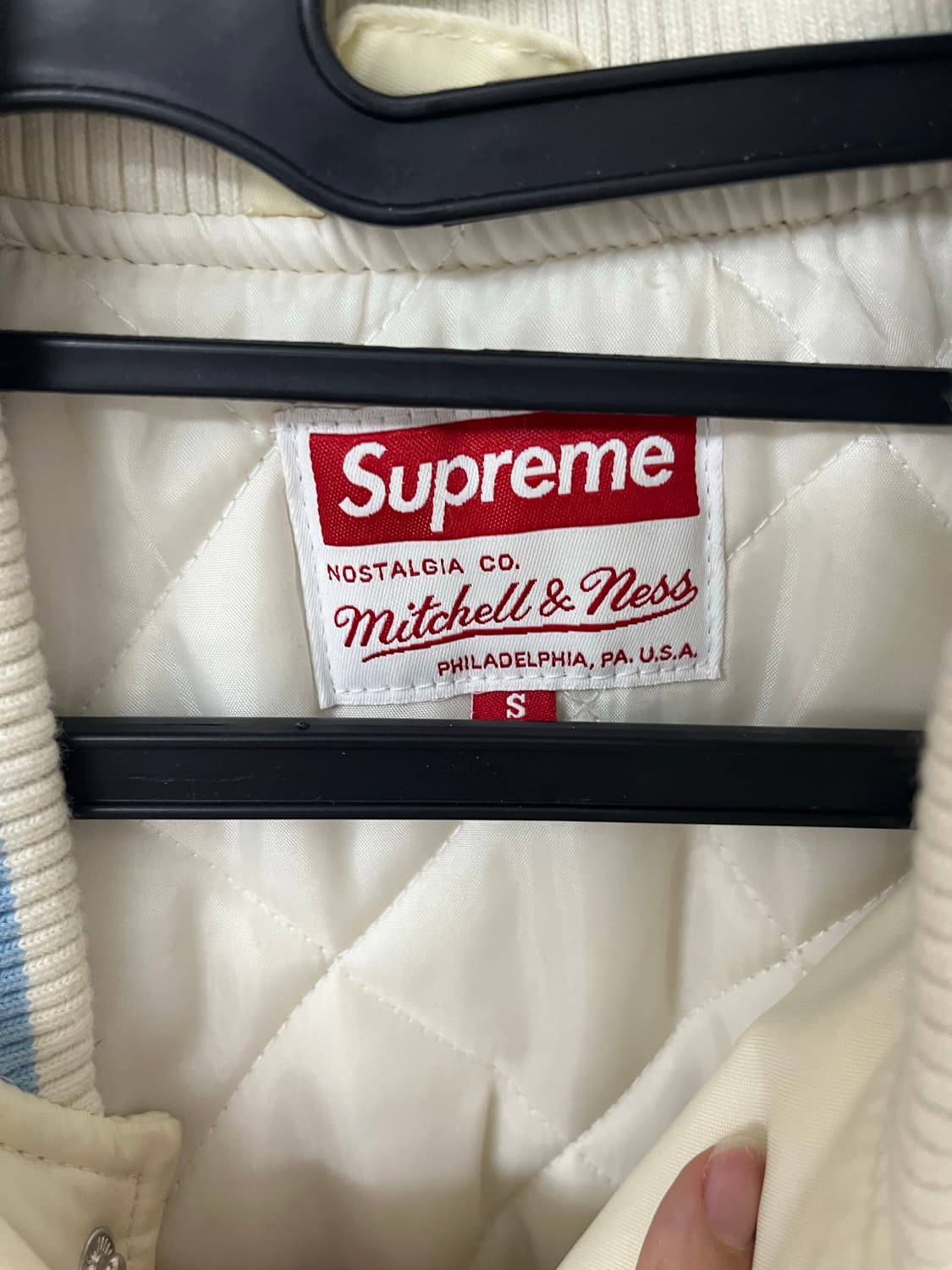 슈프림 미첼앤네스 바시티 자켓 S 상품이미지6