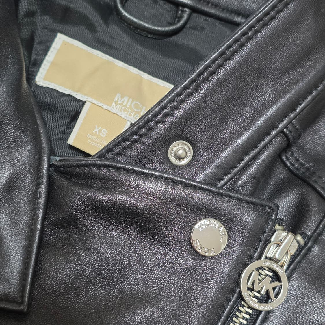 블랙 레더가죽 모토 여성 재킷 대장라이더 상품이미지3