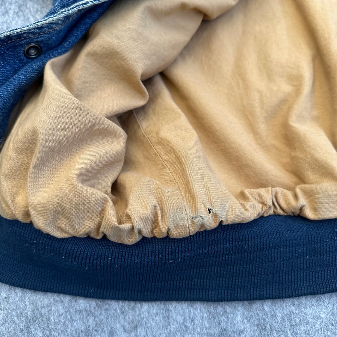 90s Port Authority 코스트코 빈티지 데님 바시티 자켓 상품이미지10