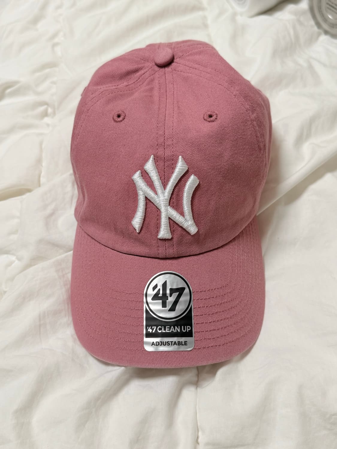 47 brand MLB 엠엘비 뉴욕 양키 캡 모자 핑크 상품이미지1