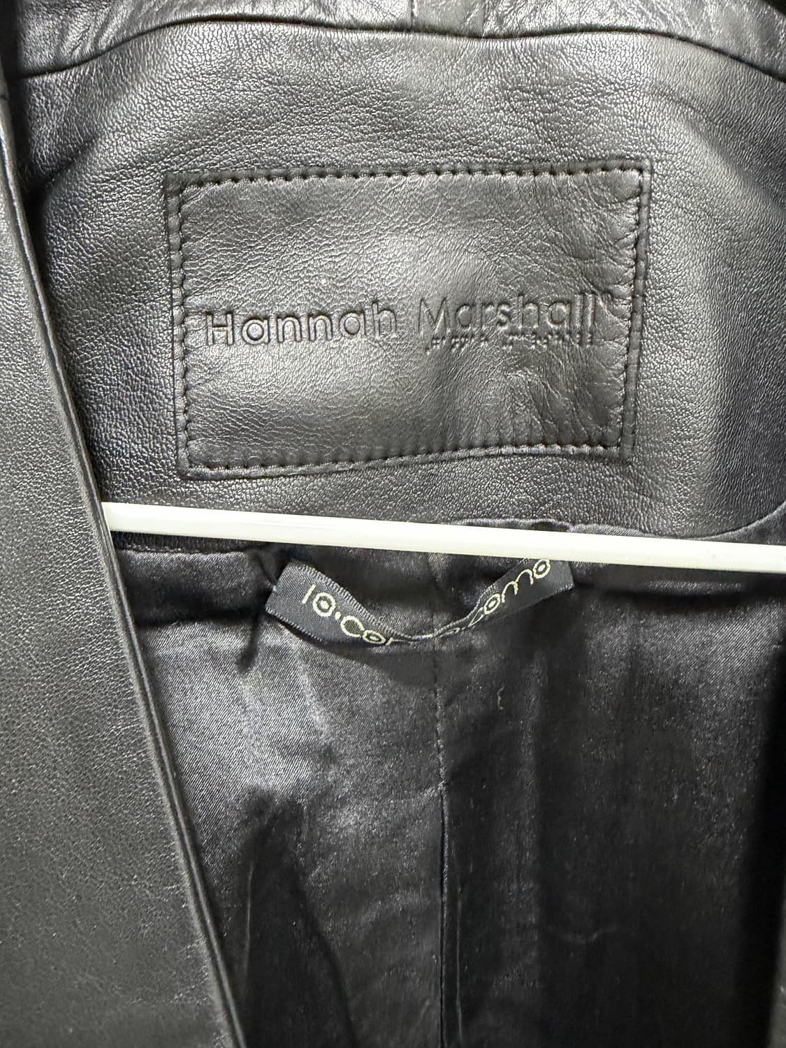 Hannah Marshall 가죽 자켓 블랙 상품이미지3