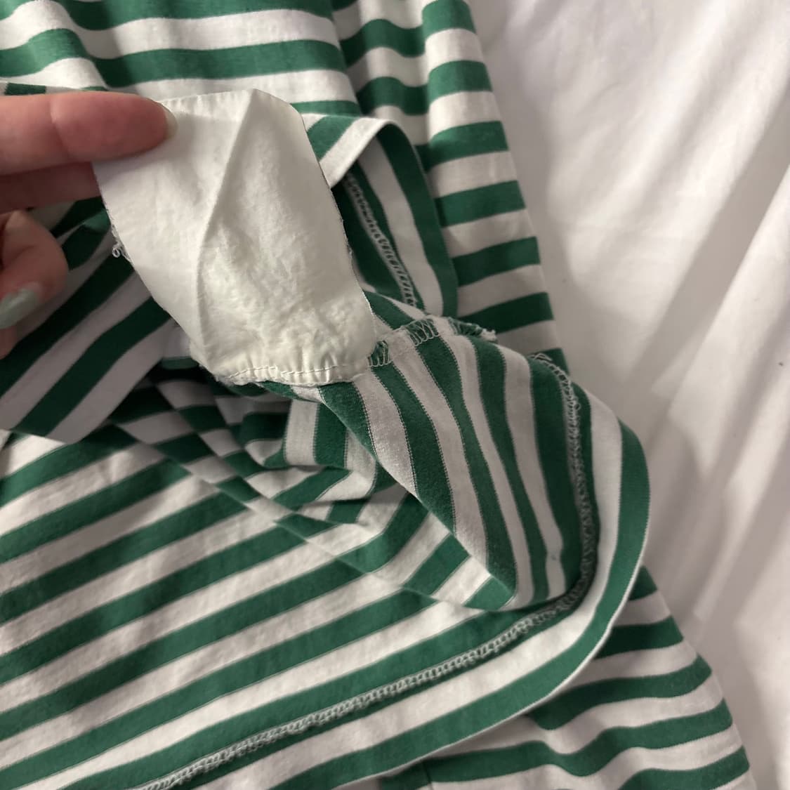 꼼데가르송 그린 단가라 롱슬리브 상품이미지2