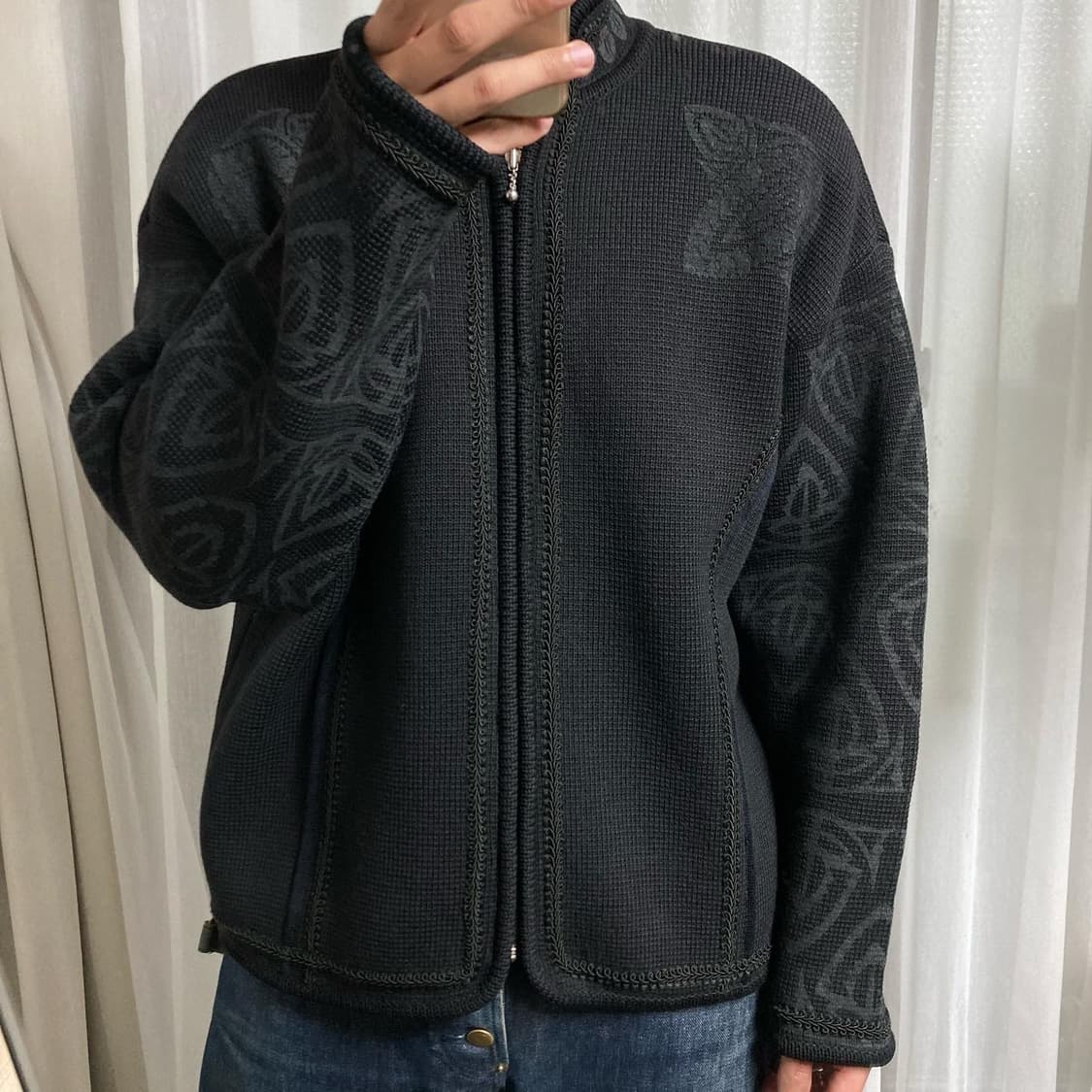 90s 장폴고티에 트라이벌 니트 자켓 상품이미지2