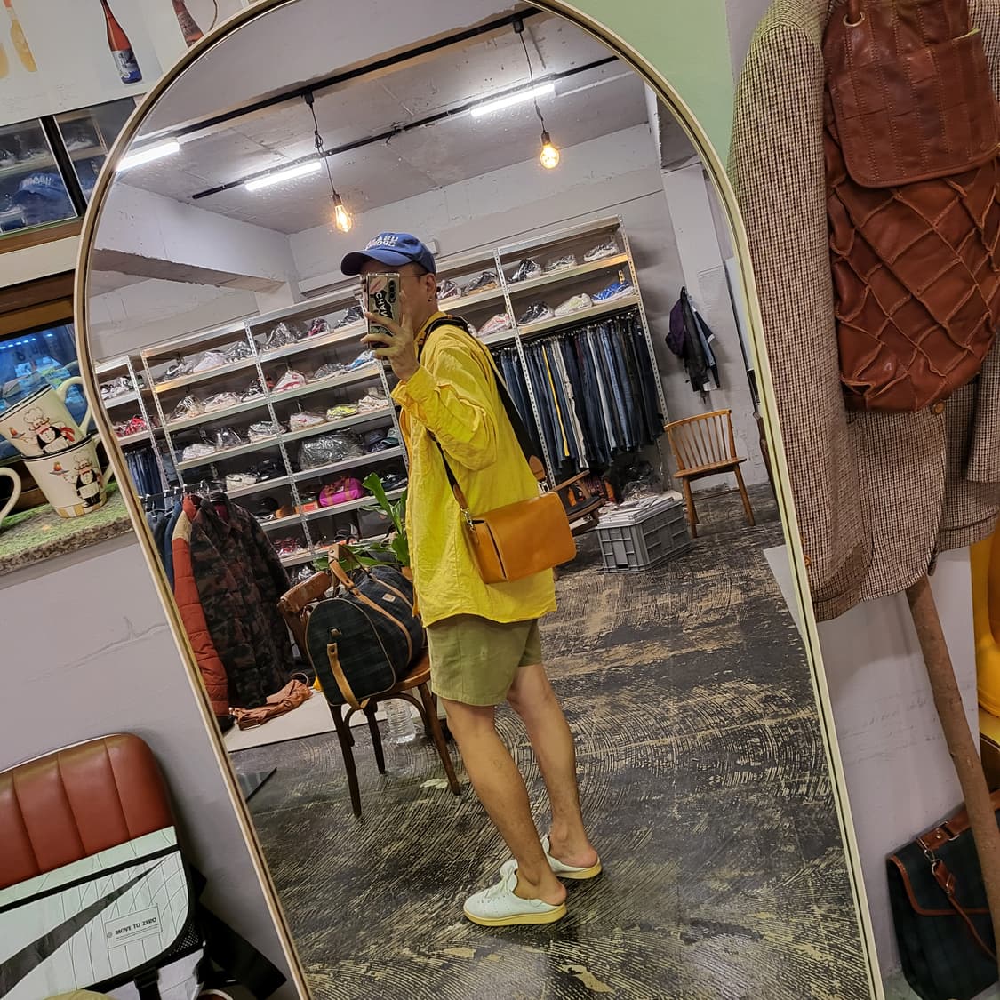 올림푸스 펜 카메라 레더 크로스백 상품이미지2