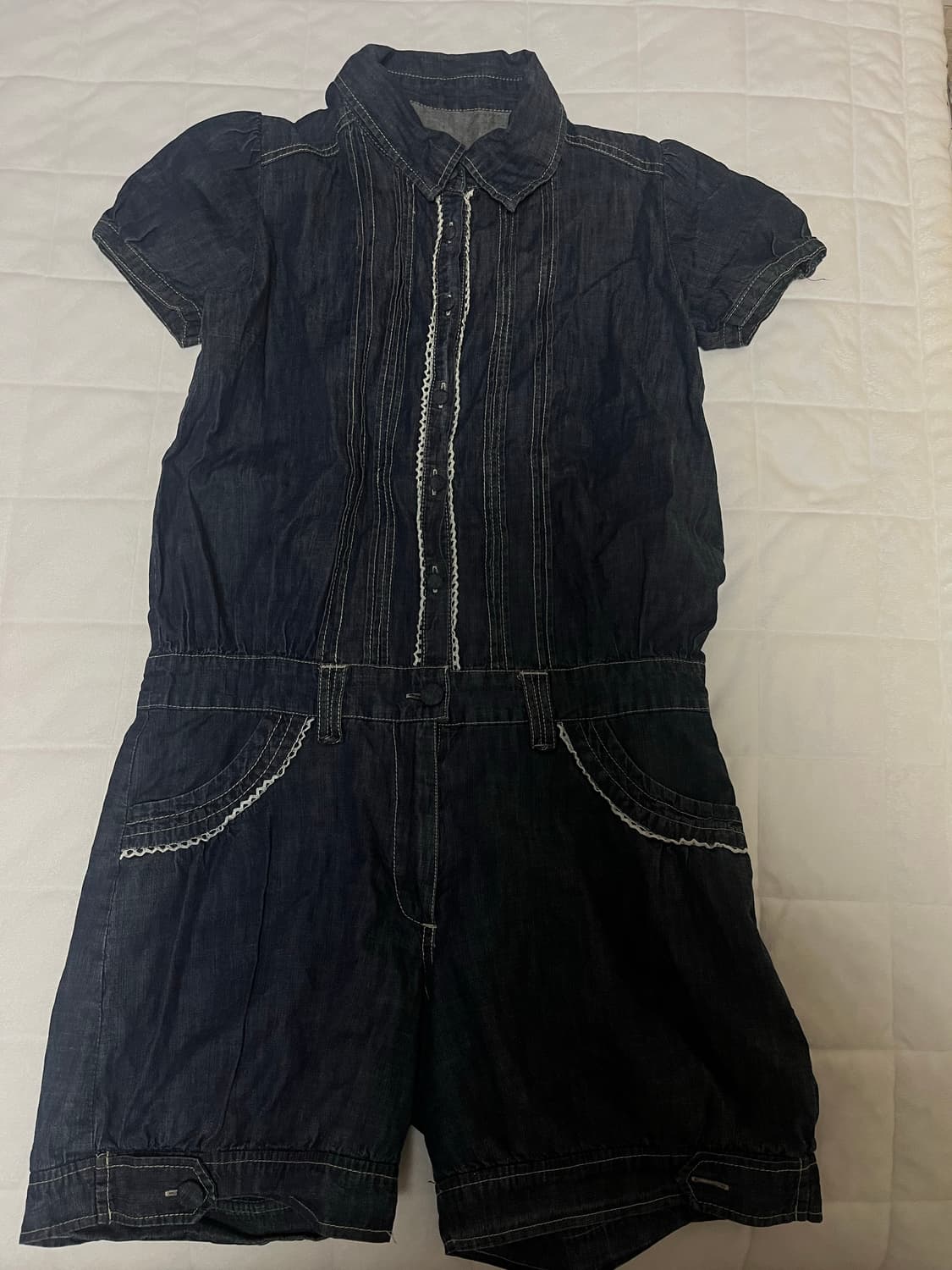 덤 옷 포함) THINK PINK 체크 반팔 후디 갸루 엑시즈팜 트랄라라 상품이미지5