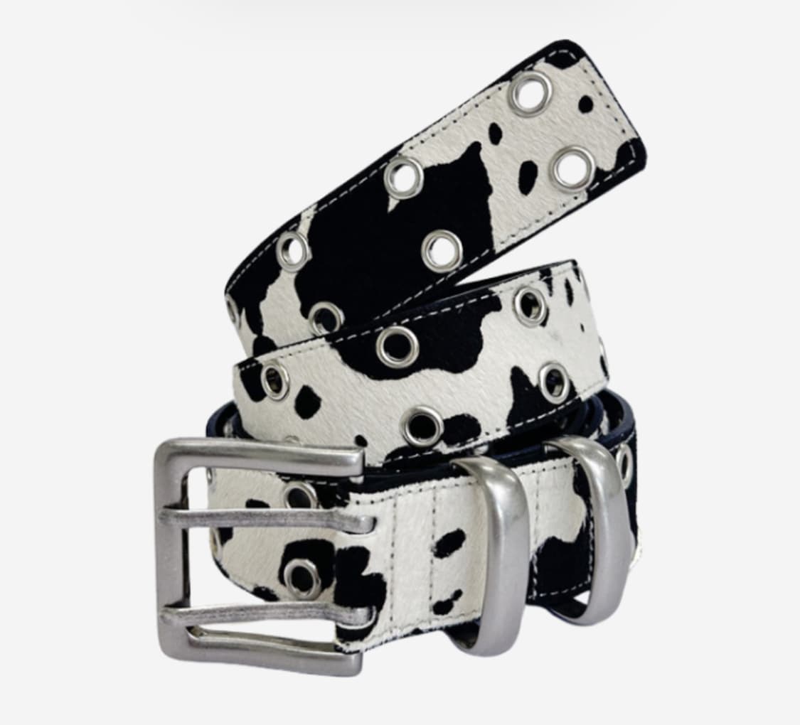 [OS] 카미엔 x MJD 더블 홀 벨트 오레오 카프 헤어 상품이미지1