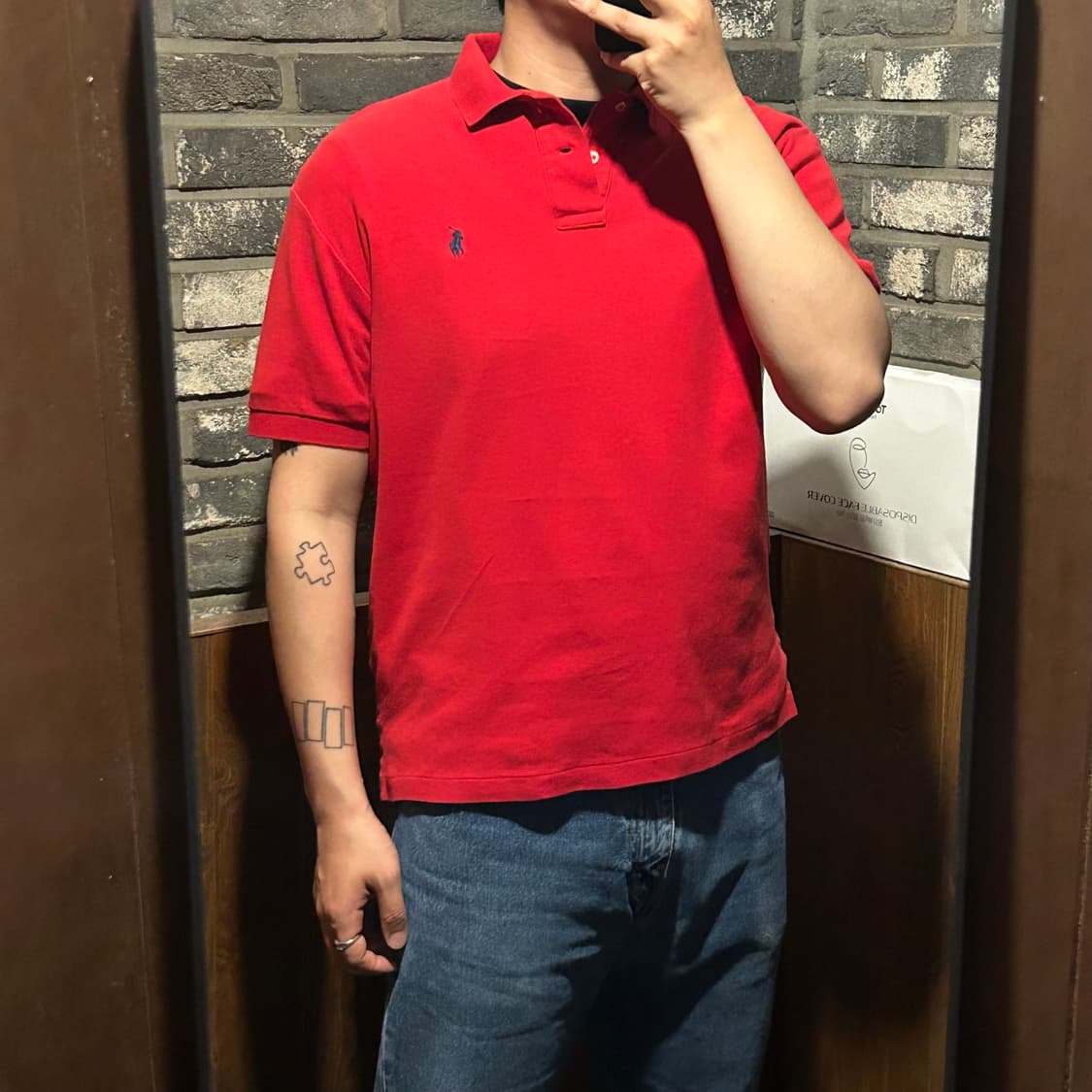 M) 폴로 랄프로렌 클래식 레드 반팔 카라티 PK 상품이미지8