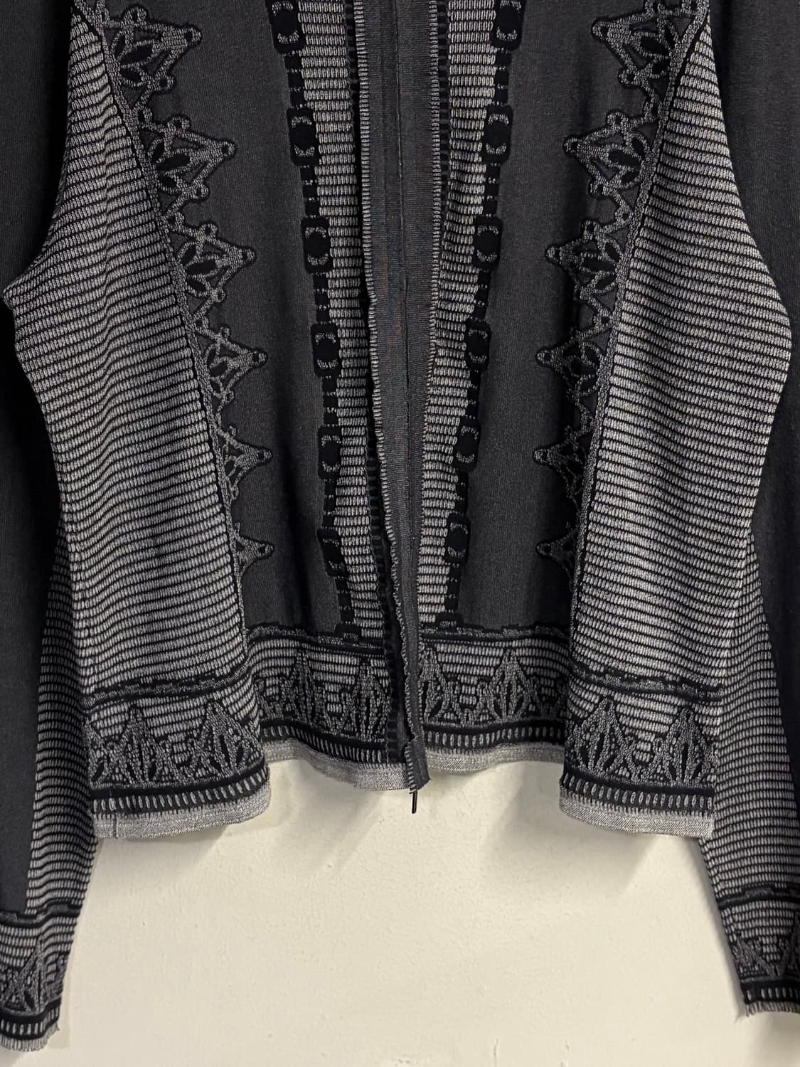 HIROKO BIS jacquard zip up cardigan 상품이미지3