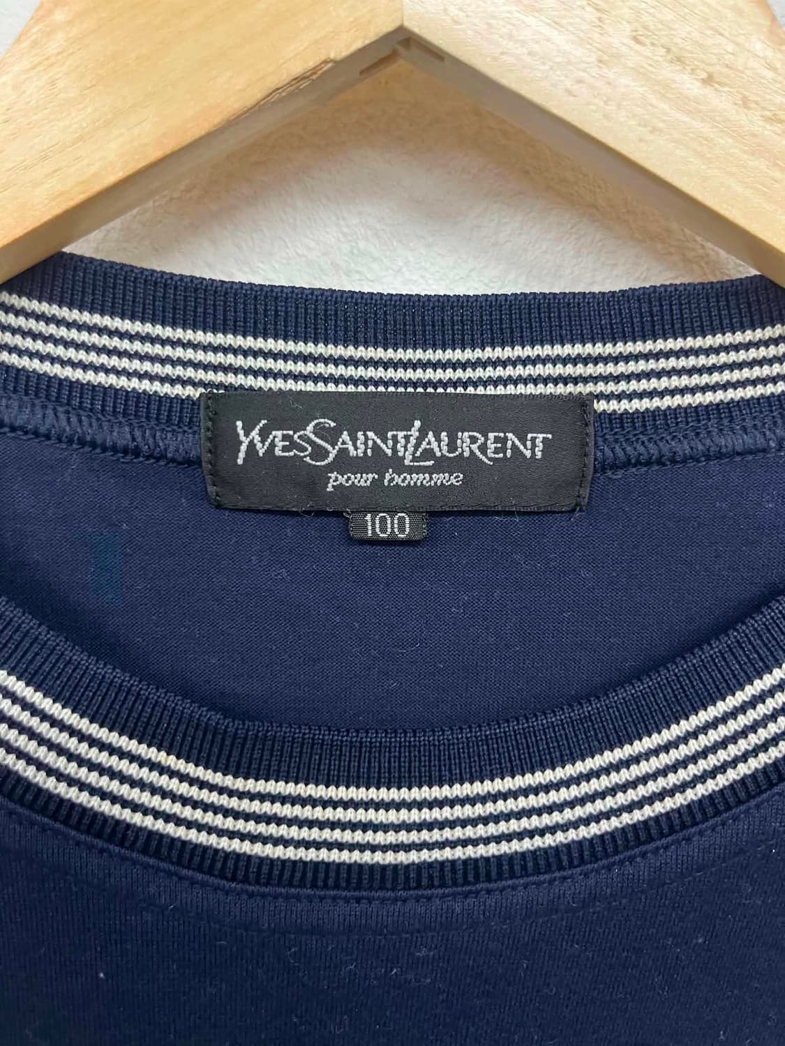 [100] 입생로랑 YSL 로고 반팔 링거 티셔츠 상품이미지4