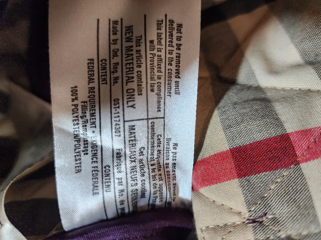 버버리 브릿 퀼팅 자켓 퍼플 M 상품이미지7