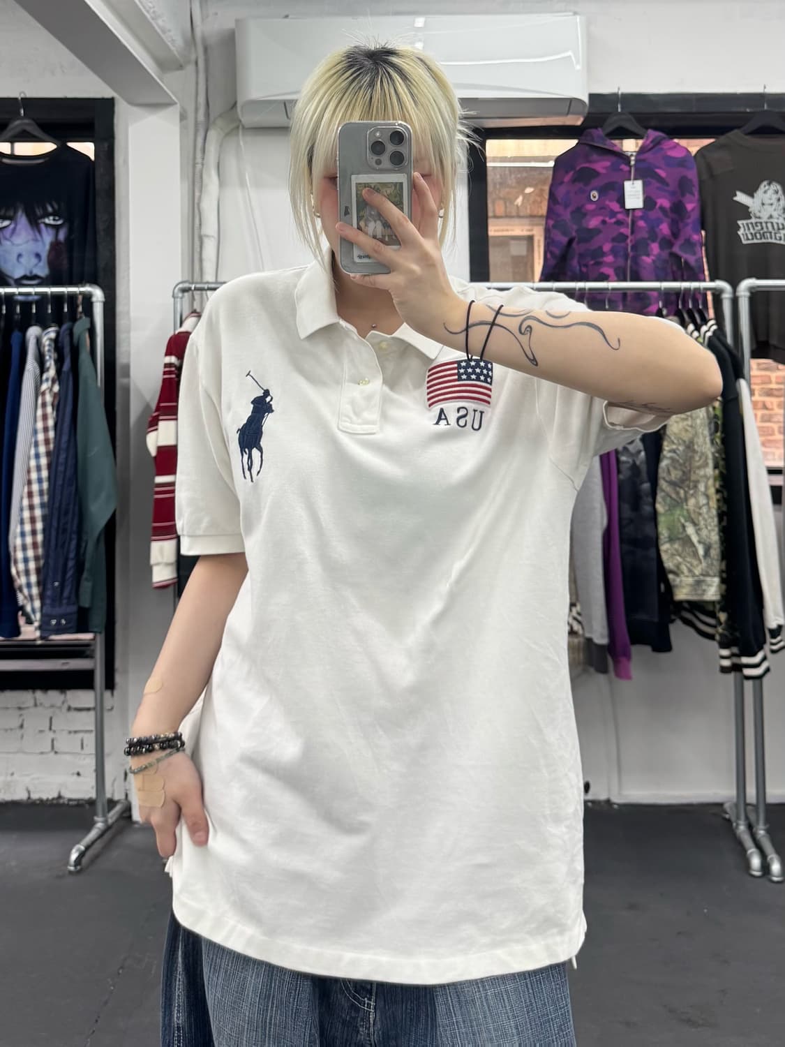 폴로 랄프로렌 USA 성조기 PK 티셔츠 상품이미지2