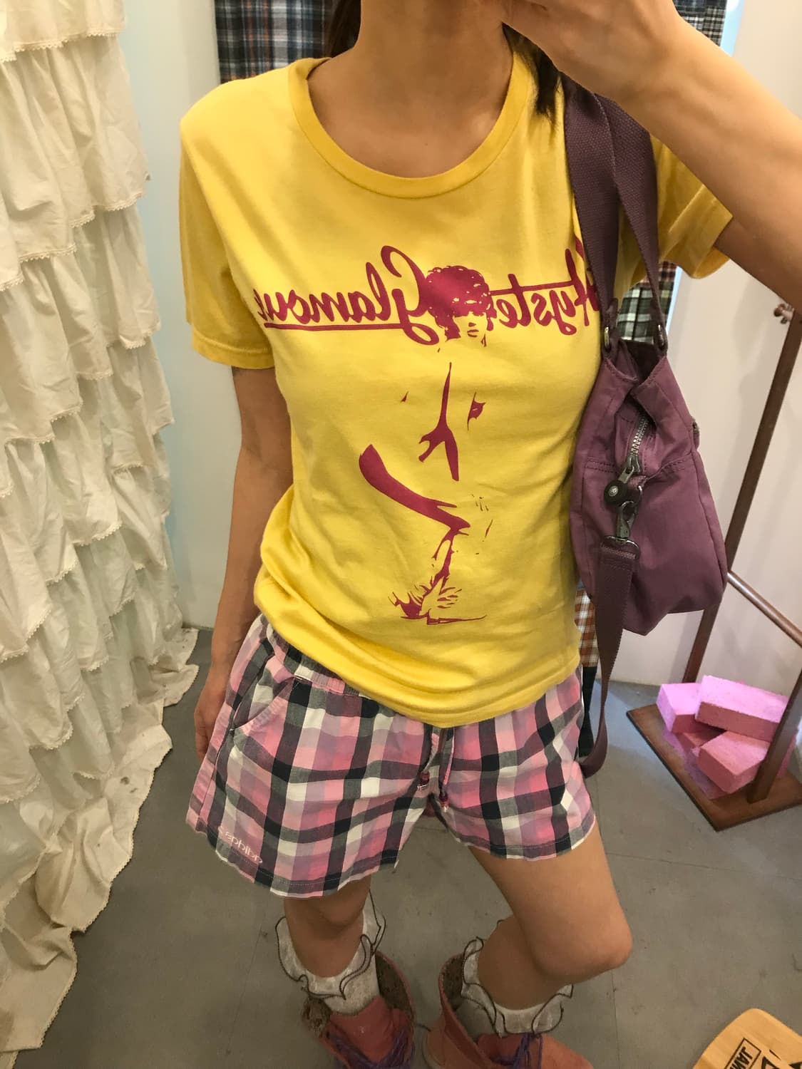 히스테릭글래머 노랑 반팔티 상품이미지2