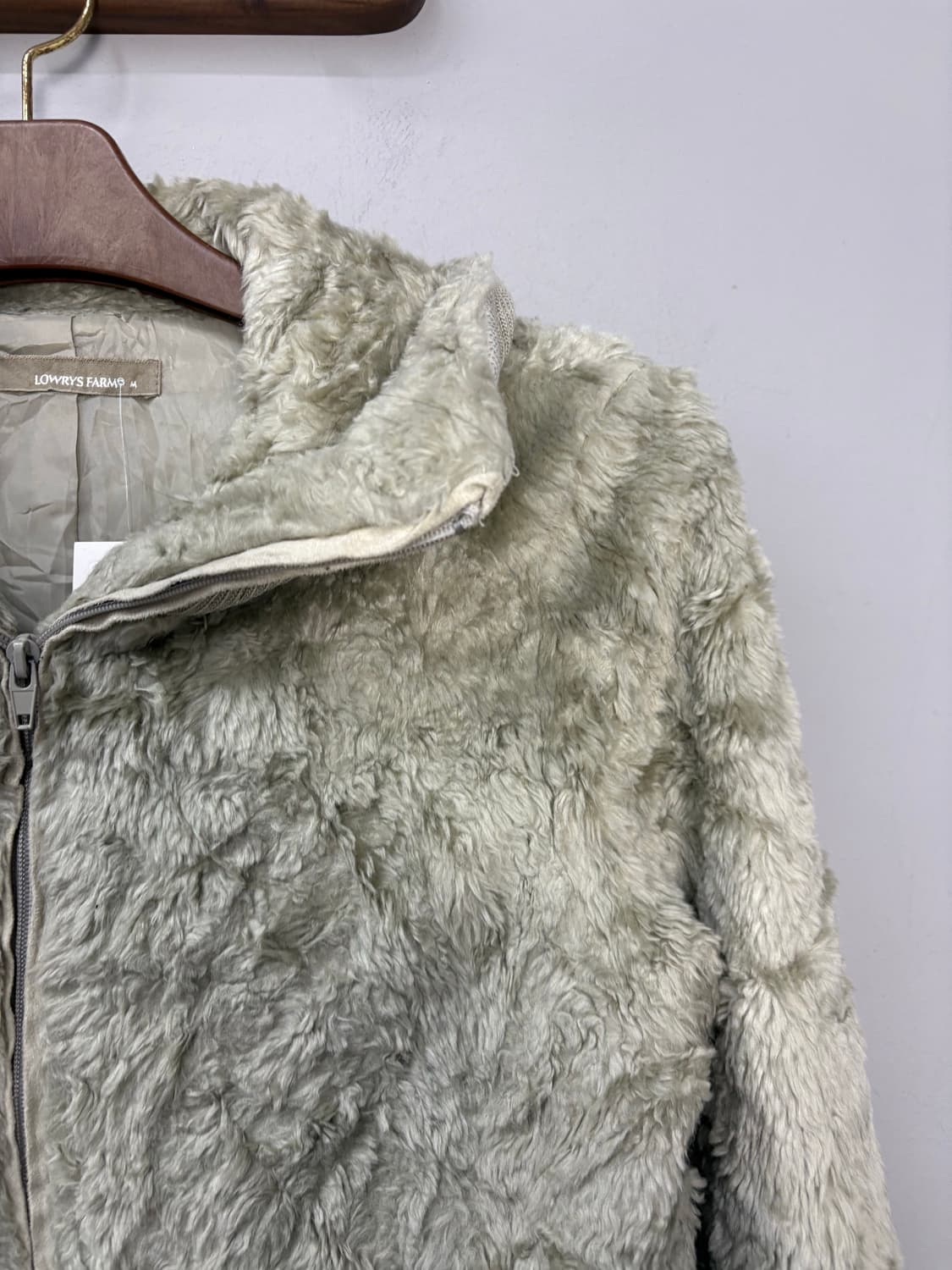 일본 빈티지 퍼 집업 투웨이 자켓 A2987 상품이미지4