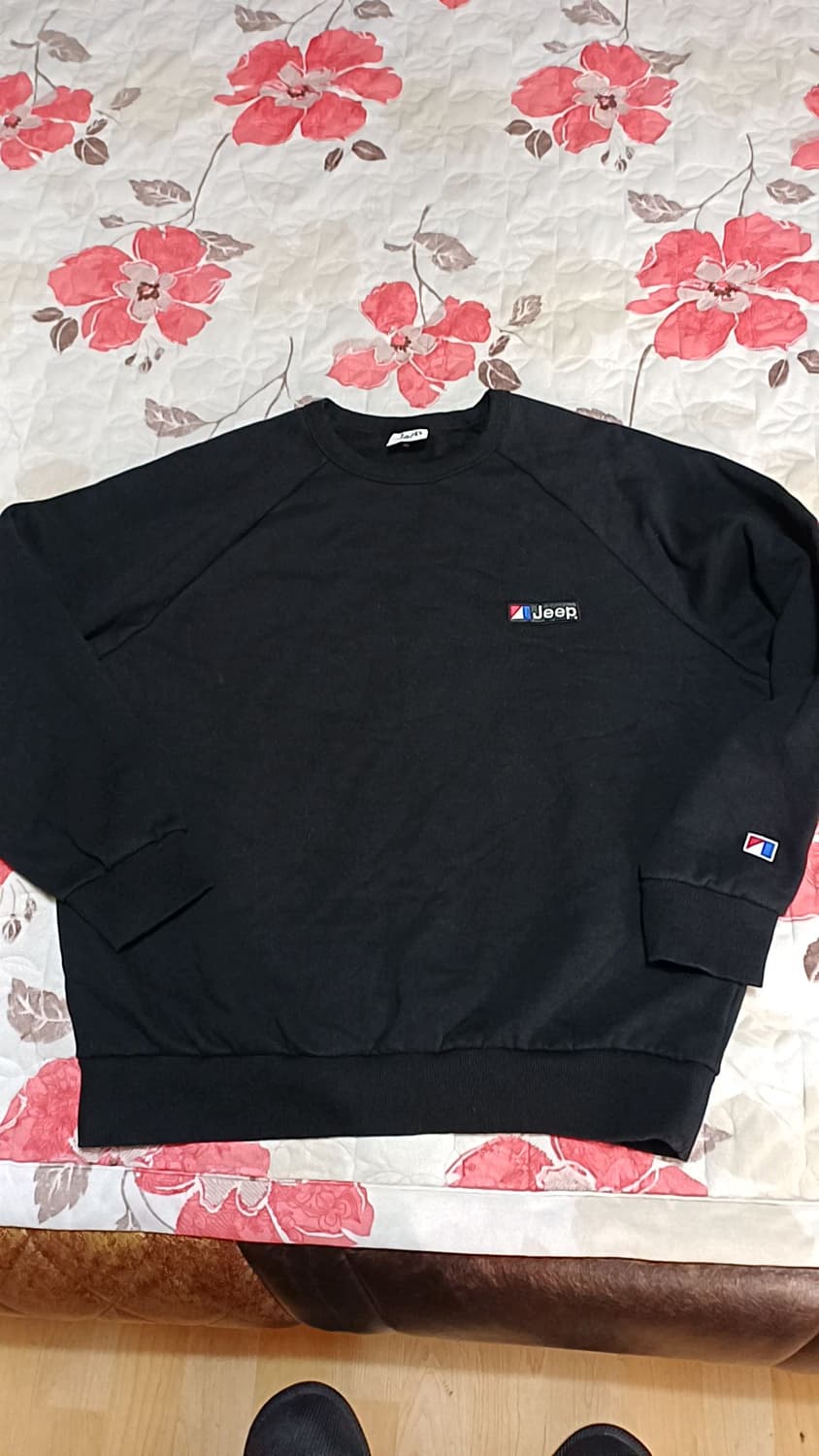 Jeep 오버핏 기모맨투맨 실측105 가슴64 기장70 상품이미지1