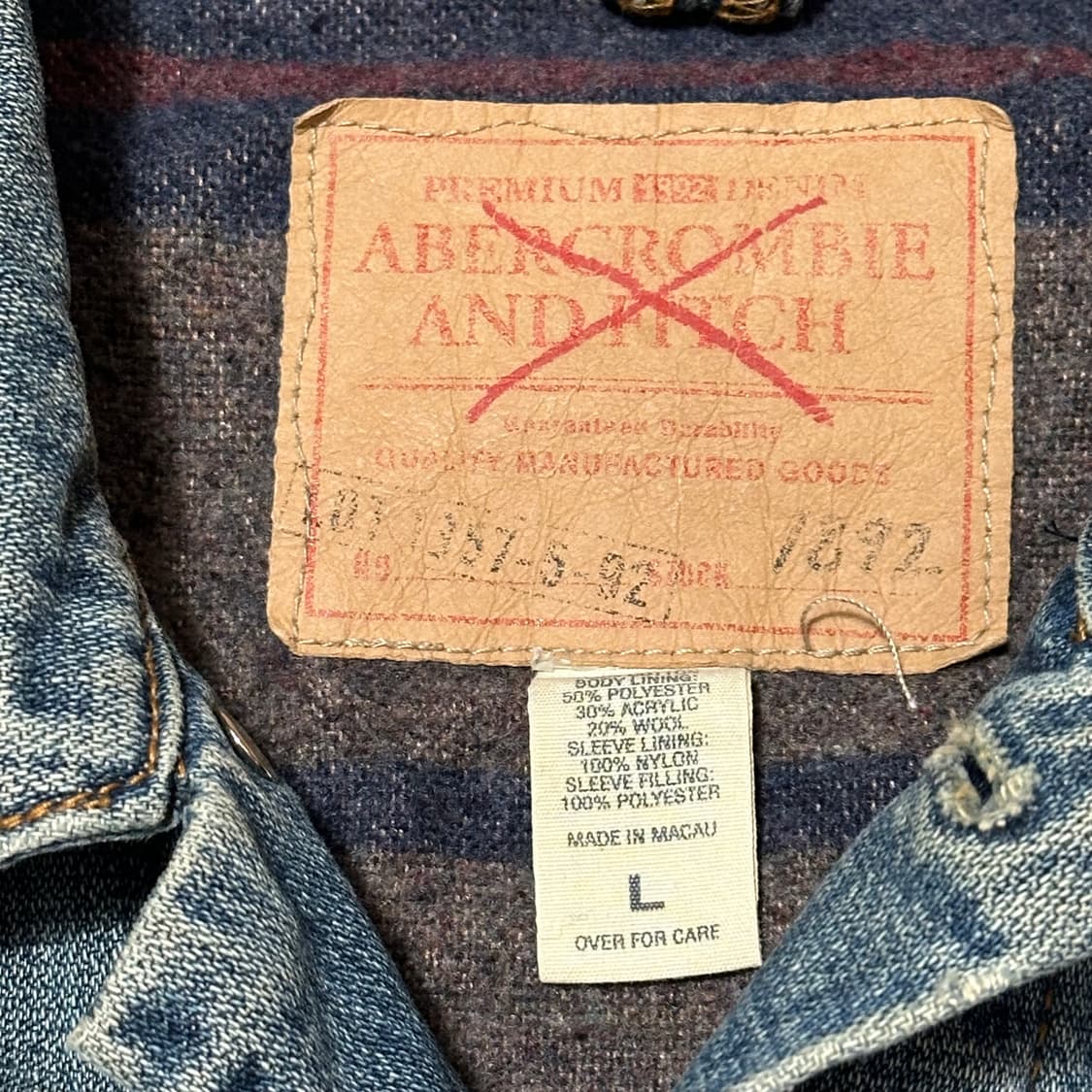 아베크롬비 워크 데님 자켓 상품이미지6