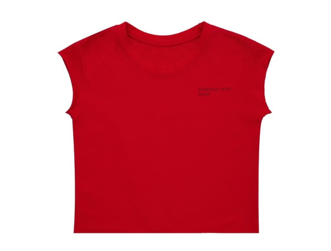 Yeel Y. CAP SLEEVE T-SHIRT RED 상품이미지1
