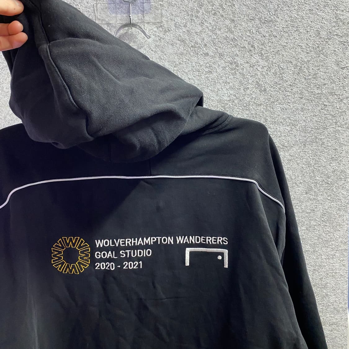 골스튜디오 WWFC 그래픽 블랙 후드티 B4569 상품이미지7