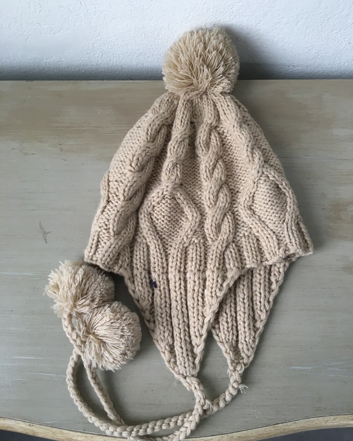  pom cable knit beanie 상품이미지2