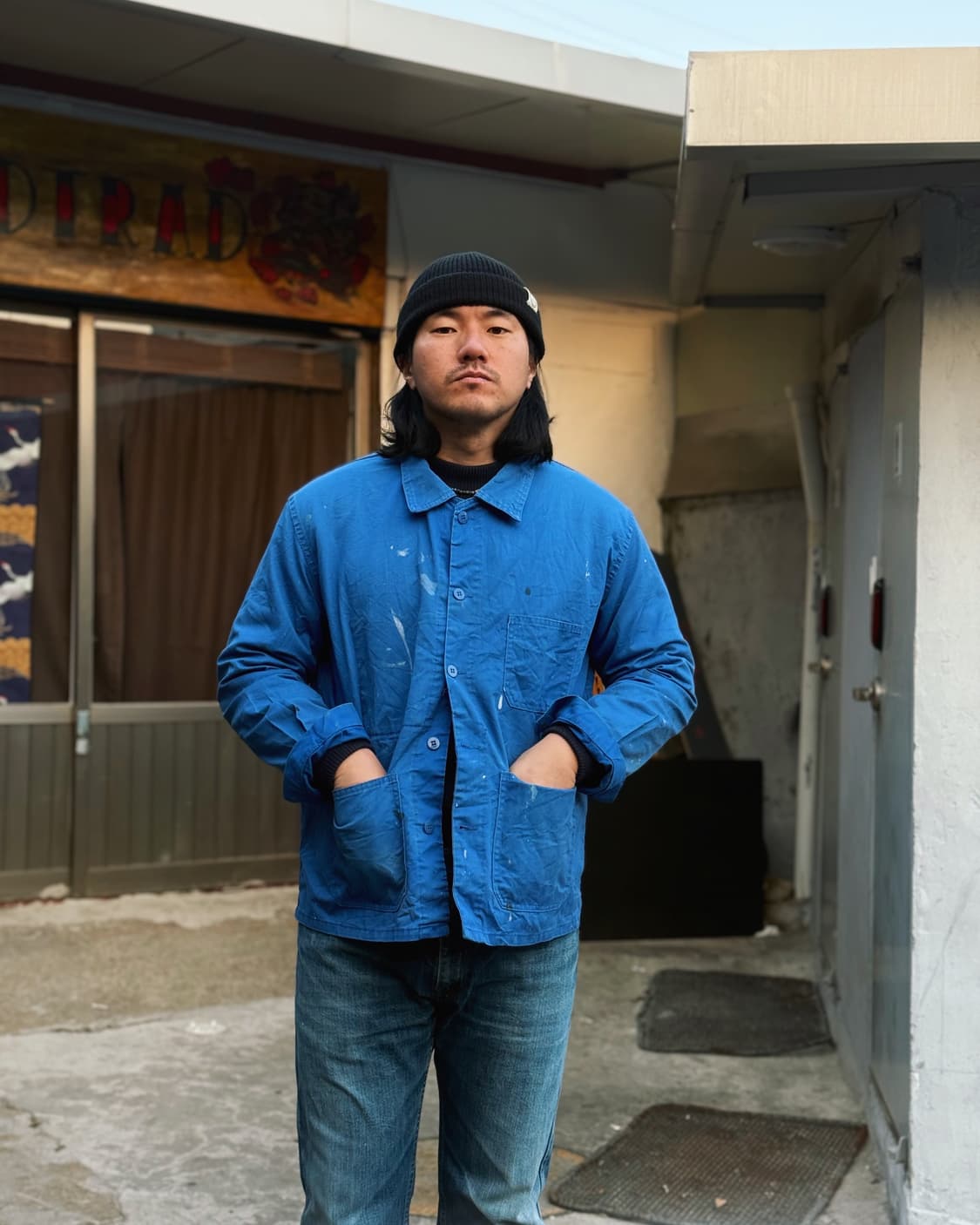 유럽 빈티지 트윌코튼 프렌치 워크 자켓 103-105 상품이미지6