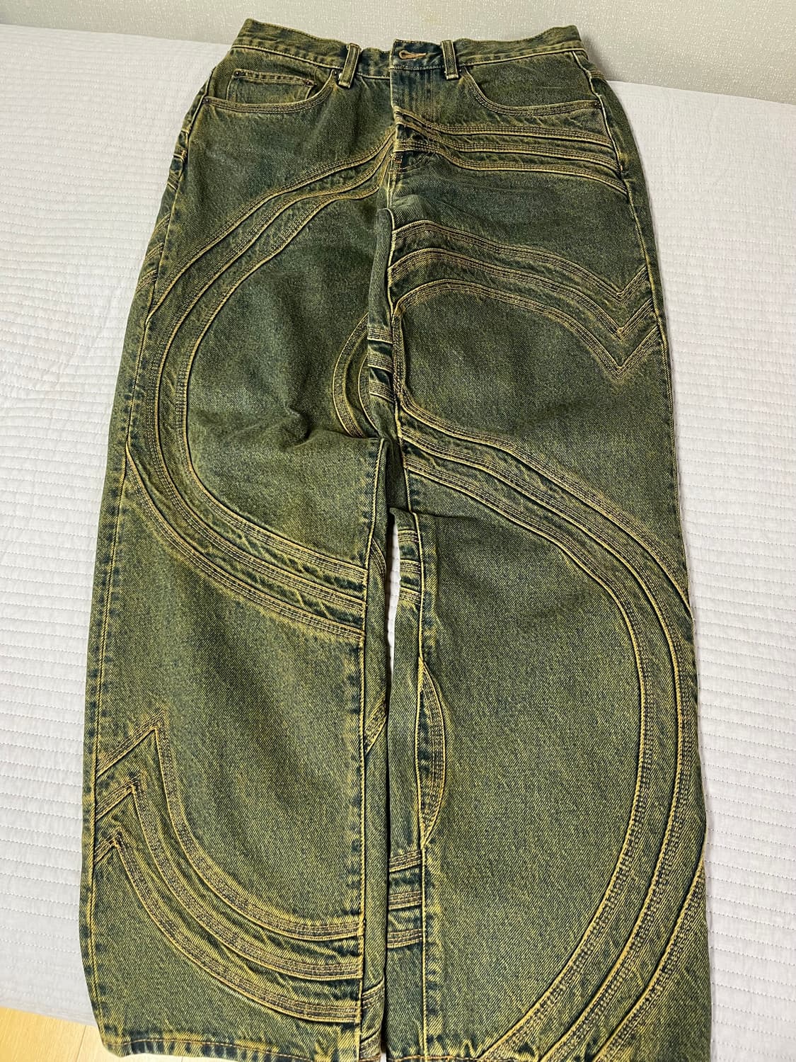 Supreme s logo denim setup dirty green 상품이미지6