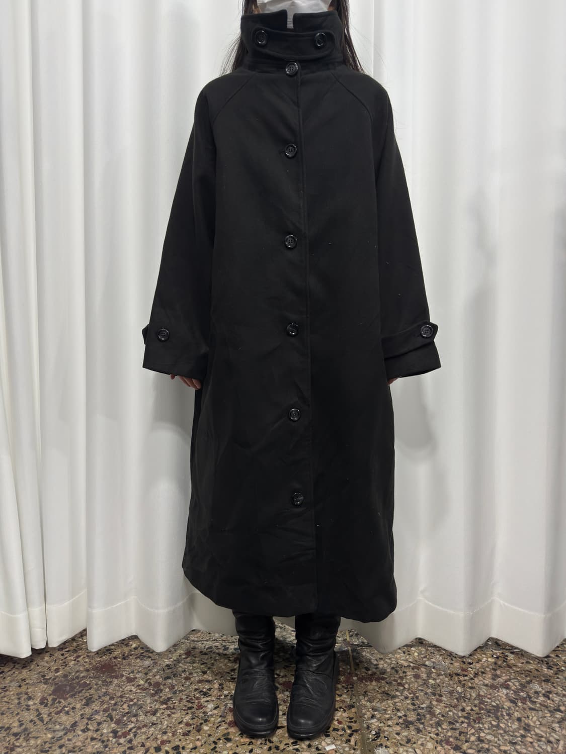 nuelu button maxi coat 상품이미지4