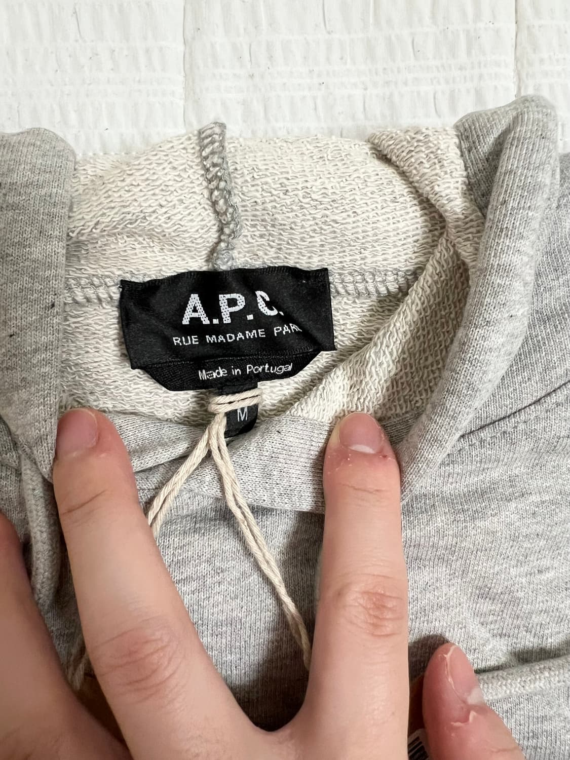 [새상품] A.P.C.(아페쎄) 후드티 그레이 M 상품이미지4