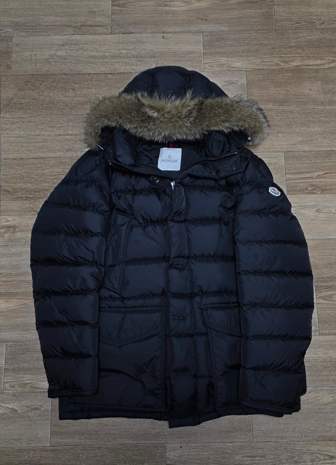 [새상품급,3]몽클레어 클루니 블랙 리얼퍼 상품이미지1