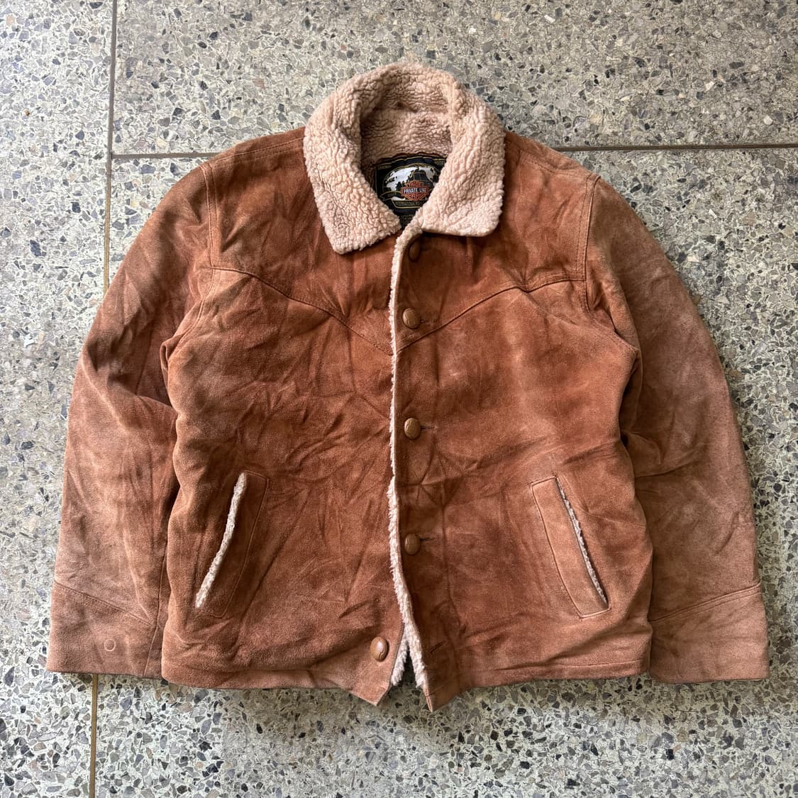 [XL] 빈티지 웨스턴무드 스웨이드 무스탕 자켓 상품이미지1