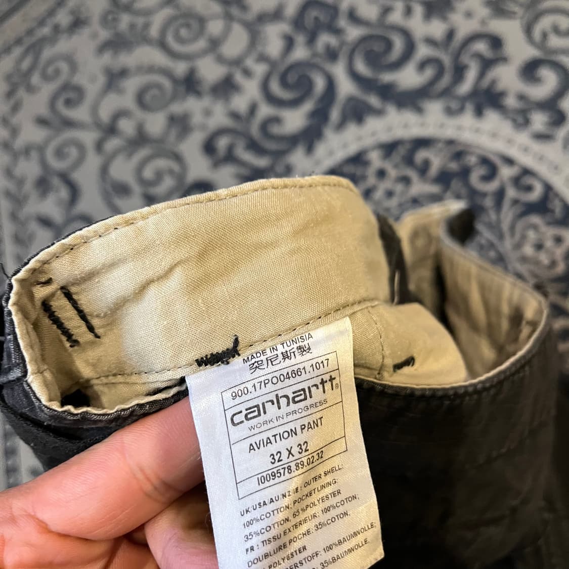 32/32 칼하트 에비에이션 팬츠/W2291 상품이미지5