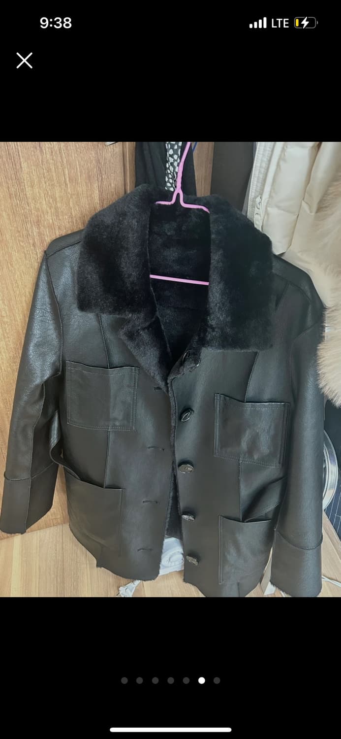 낫유어로즈 리버시블 레더 무스탕 S 새상품 상품이미지5