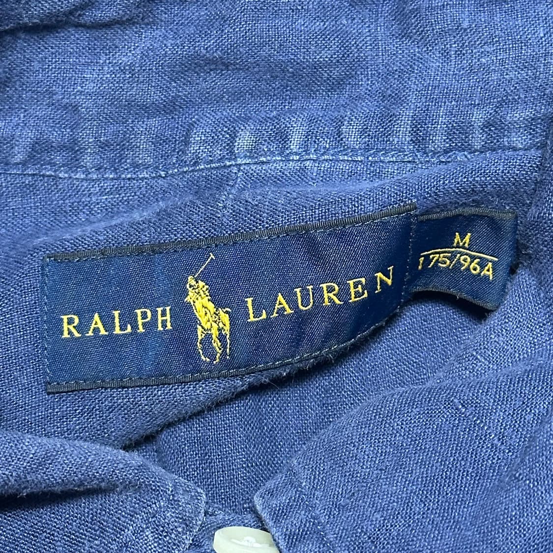 M 폴로랄프로렌 린넨 네이비 셔츠 상품이미지4