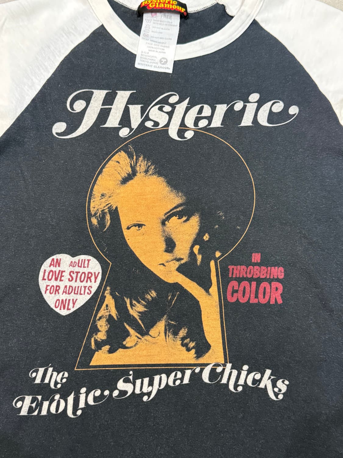 히스테릭 글래머 아카이브 히스걸 라글란 롱슬리브 티셔츠 상품이미지2