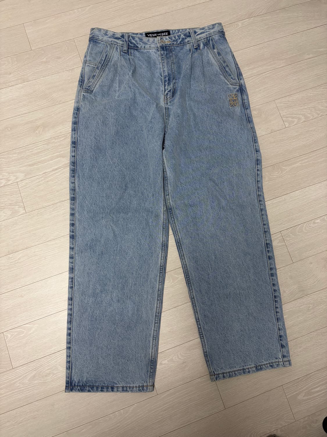 예스아이씨 투턱 데님 청바지 팬츠 light indigo m 상품이미지2