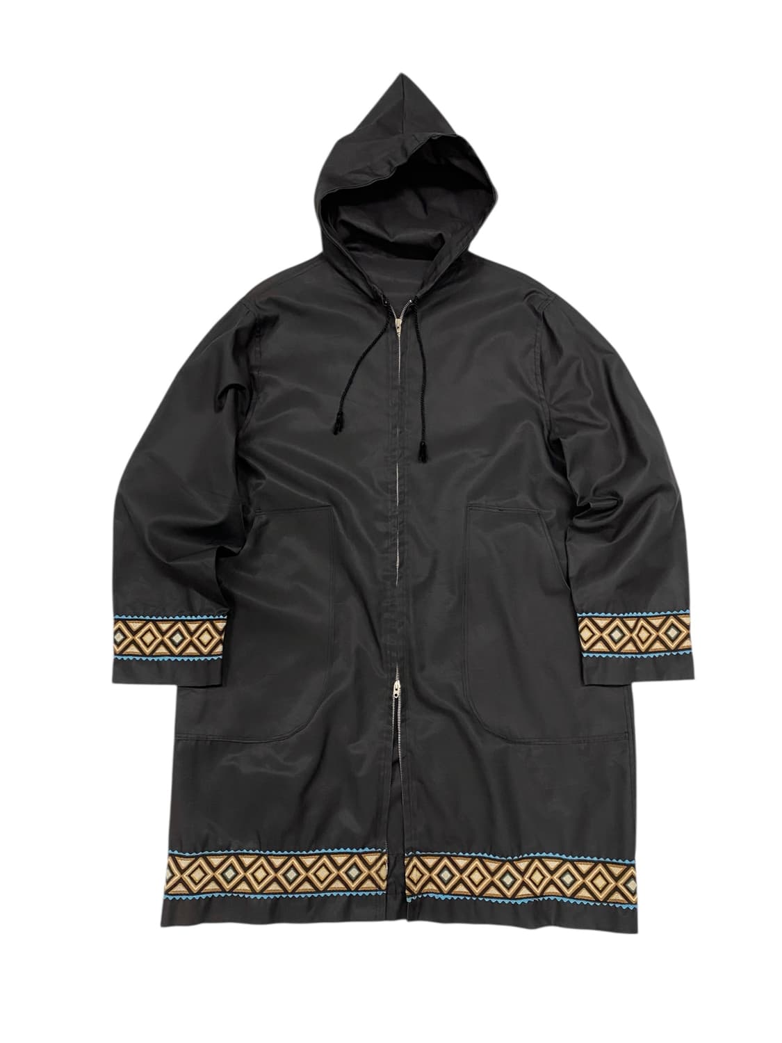 6-70's 에스닉 패턴 후드 파카 상품이미지1